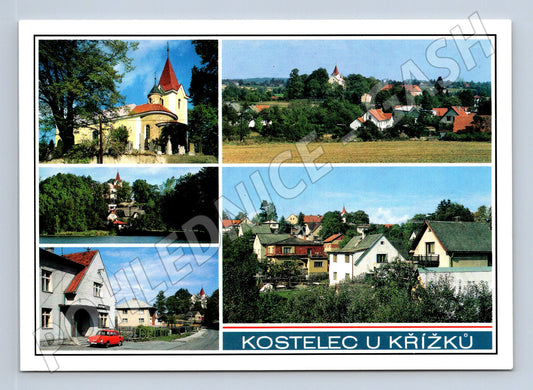 Pohlednice Kostelec u Křížků velkoformátová pohlednice (M8191)