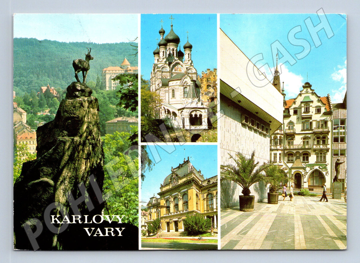 Postcard Karlovy Vary city motifs 1985 used (M8194)