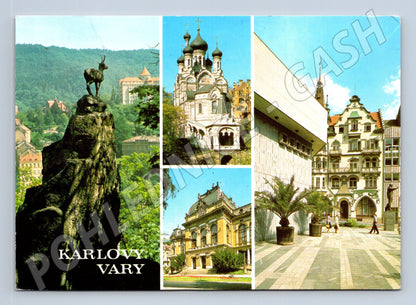 Postcard Karlovy Vary city motifs 1985 used (M8194)