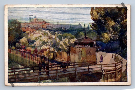 Pohlednice Praha zahrada Kampy 1925 (M820)