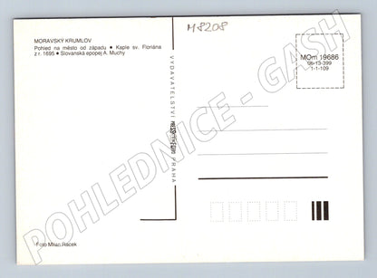 Pohlednice Moravský Krumlov kaple sv Floriána Slovanská epopej (M8208)