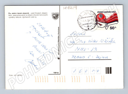 Postcard Jeseník Lázně 1974 Czechoslovakia used by post (M8219)