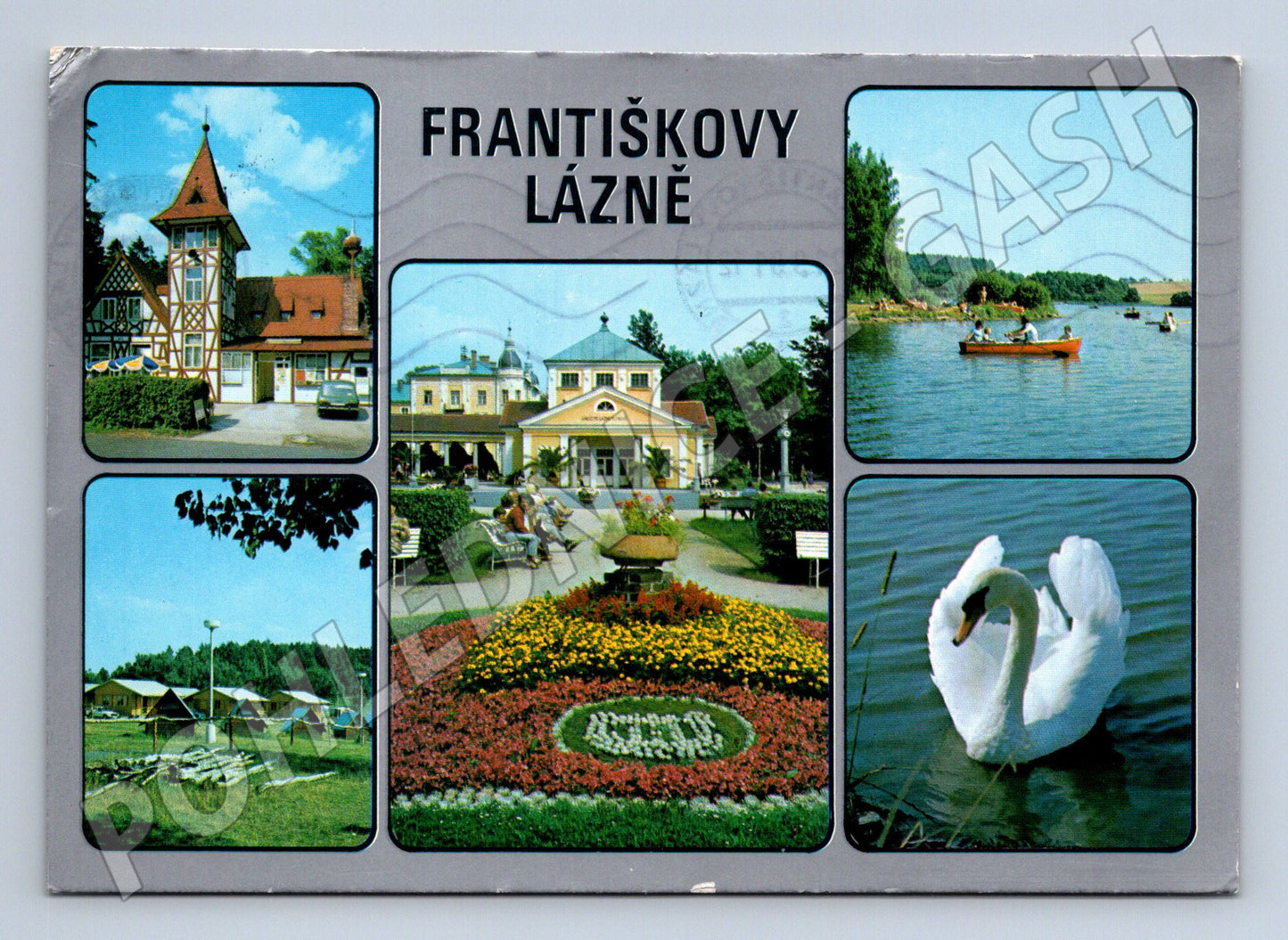 Pohlednice Františkovy Lázně vícepohled odeslaná ČSR (M8223)