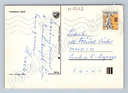 Pohlednice Františkovy Lázně vícepohled odeslaná ČSR (M8223)