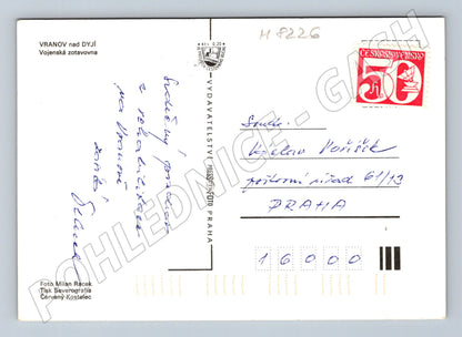 Pohlednice Vojenská zotavovna Vranov nad Dyjí Československo (M8226)