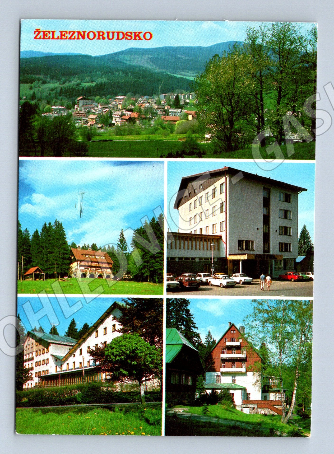 Pohlednice Železnorudsko historická hotely krajina (M8243)