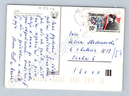 Pohlednice Tábor barevná ČSSR 1976 zaslaná (M8244)