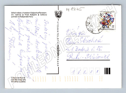 Pohlednice Kašperské Hory vícepohled razítko 1989 (M8245)