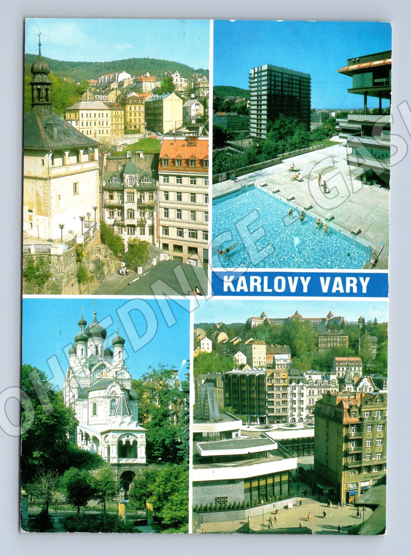 Pohlednice Karlovy Vary vícepohled Thermal kolonáda 1979 (M8247)