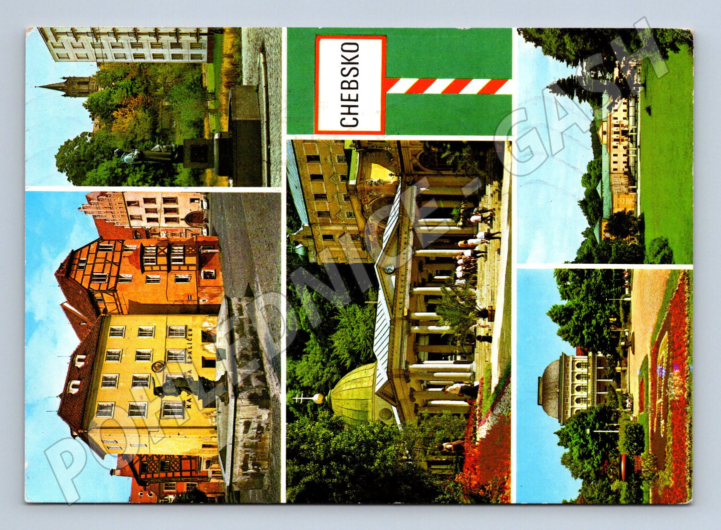 Pohlednice Chebsko Cheb Mariánské Lázně vícepohled (M8251)