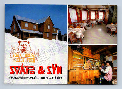Pohlednice Bouda Grizzly Horní Malá Úpa Krkonoše 1998 (M8256)