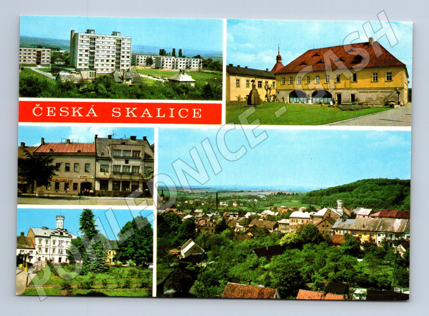 Pohlednice Česká Skalice koláž velký formát (M8264)