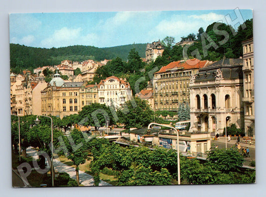 Pohlednice Karlovy Vary Leninovo náměstí velký formát (M8270)