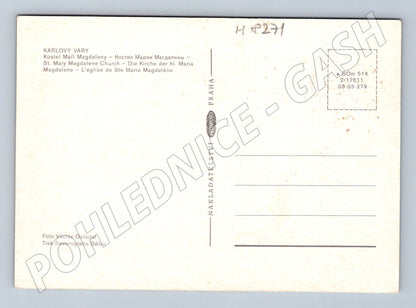 Pohlednice Karlovy Vary kostel sv Máří Magdalény (M8271)