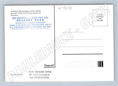 Pohlednice Skalský dvůr hotel velký formát (M8283)