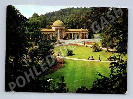 Pohlednice Mariánské Lázně Rudolfův pramen velký formát (M8284)