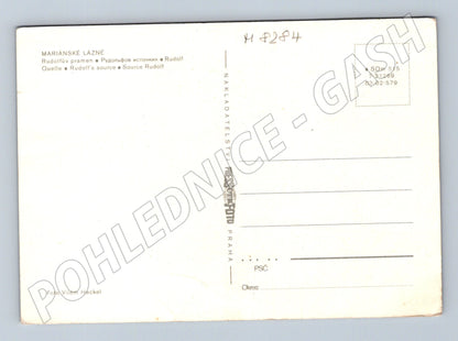 Pohlednice Mariánské Lázně Rudolfův pramen velký formát (M8284)