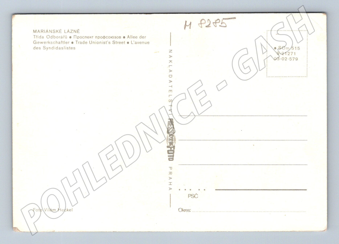 Pohlednice Mariánské Lázně Palace Hotel historická (M8285)