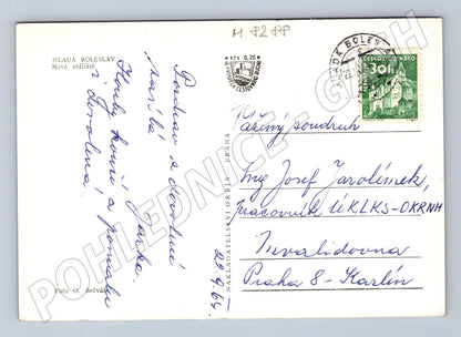 Pohlednice Mladá Boleslav nové sídliště ČSSR (M8288)