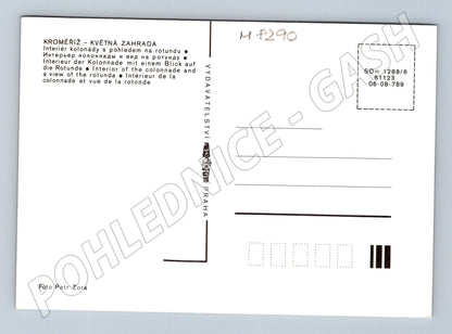 Pohlednice Kroměříž Květná zahrada kolonáda rotunda (M8290)