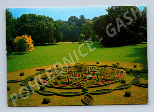 Pohlednice Kroměříž Podzámecká zahrada květiny (M8291)