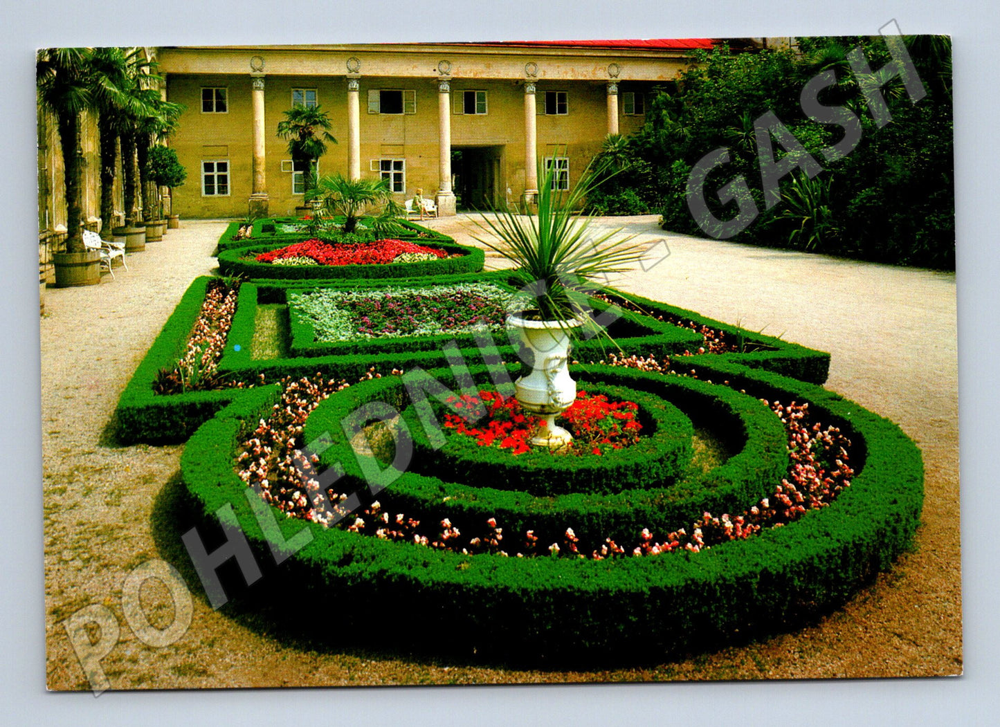 Pohlednice Kroměříž Květná zahrada Cestný dvůr UNESCO (M8292)