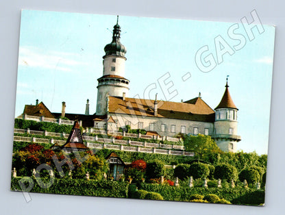 Pohlednice Nové Město nad Metují zámek terasy 70 léta (M8293)