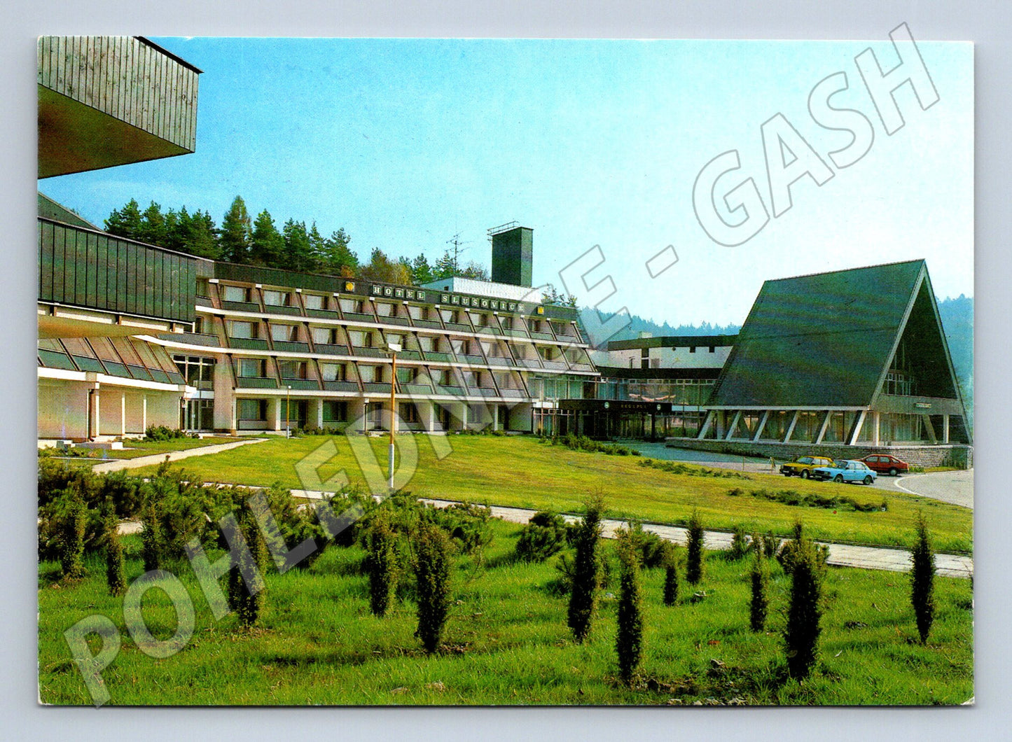 Pohlednice Hotel Slušovice moderní architektura (M8294)