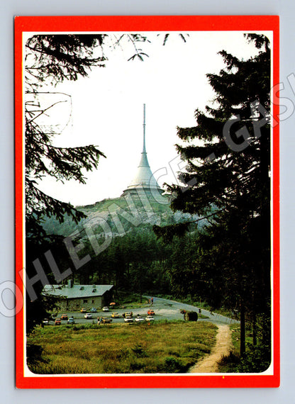 Pohlednice Ještěd Lužické hory TV vysílač Československo (M8297)