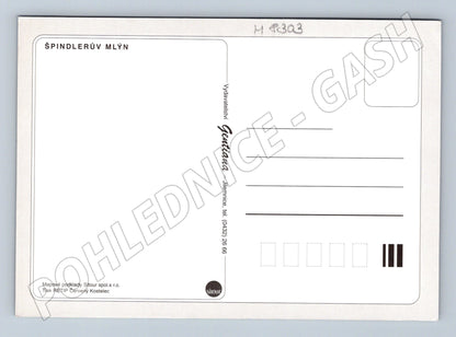 Pohlednice Špindlerův Mlýn panoramatická mapa nepoužitá (M8303)
