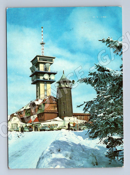 Pohlednice Klínovec horský hotel Krušné hory 1973 (M8304)