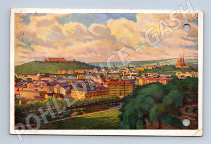 Pohlednice Brno Špilberk katedrála malý formát 1935 (M8309)