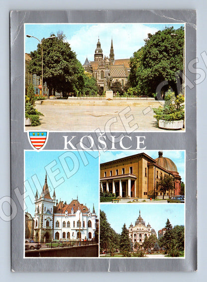 Pohlednice Košice památky Dóm sv Alžběty státní divadlo (M8323)
