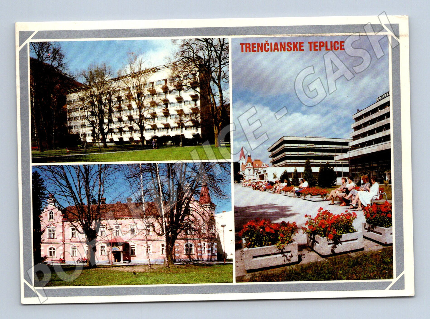 Pohlednice Trenčianske Teplice slovenské lázně s poštou (M8330)