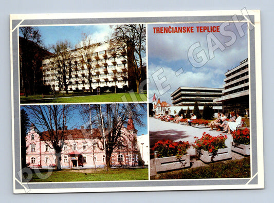 Postcard Trenčianske Teplice Slovak spa with post (M8330)