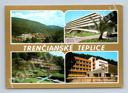 Postcard Trenčianske Teplice spa Slovakia 1983 (M8332)