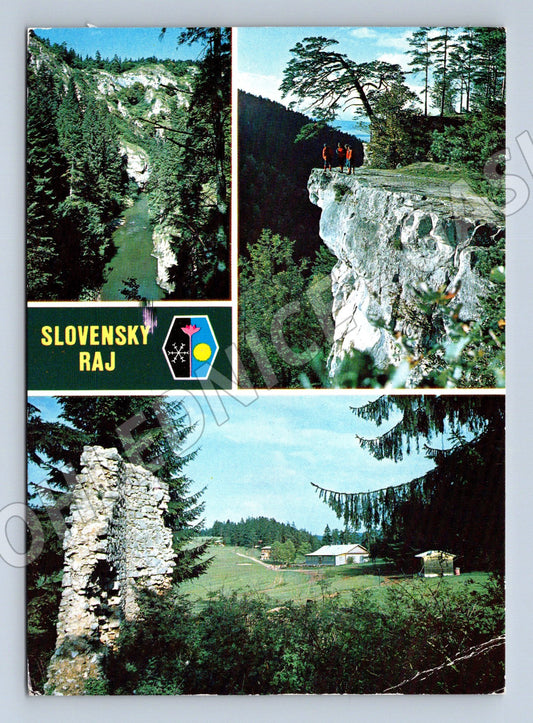 Postcard Slovak Paradise Monastery Průlom Hornádu Tomašovský (M8333)