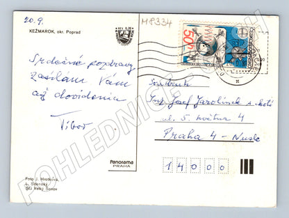 Pohlednice Kežmarok historická pohlednice Slovensko 1971 (M8334)