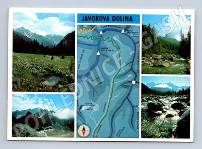 Pohlednice Vysoké Tatry Javorová dolina historická odeslaná (M8335)