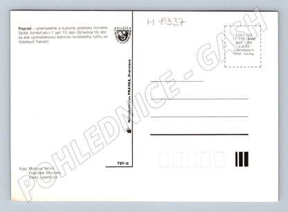 Postcard Poprad CSA plane and Tatras airport motif (M8337)