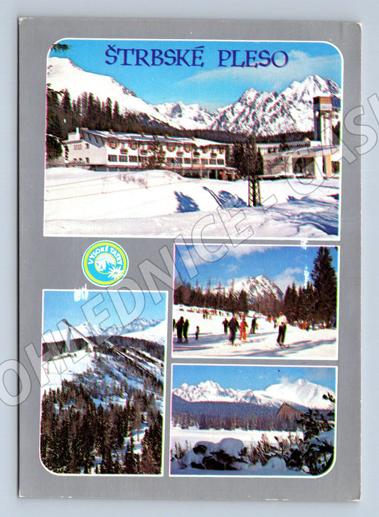 Postcard Strbské Pleso High Tatras winter Slovakia (M8339)