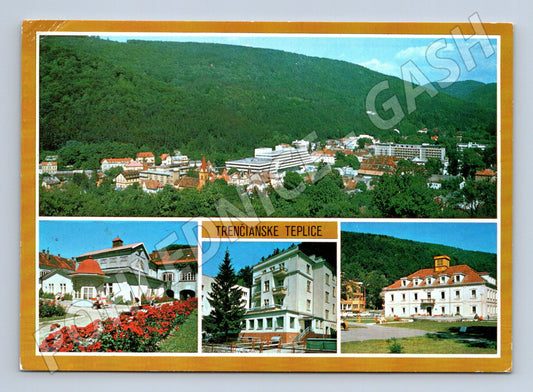 Postcard Trenčianske Teplice Slovakia 1986 sent (M8343)