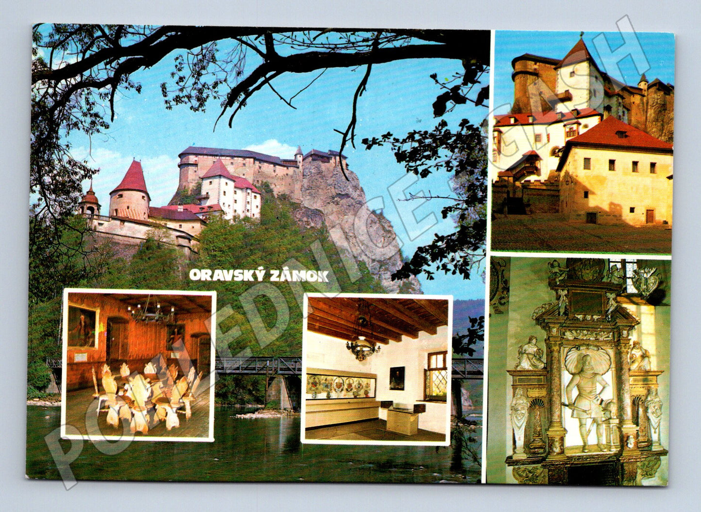 Postcard Orava Castle exteriors interiors Slovakia (M8346)