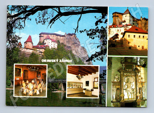Postcard Orava Castle exteriors interiors Slovakia (M8346)