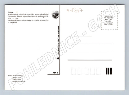 Pohlednice Žilina koláž Slovensko Pravda cca 90 léta (M8347)