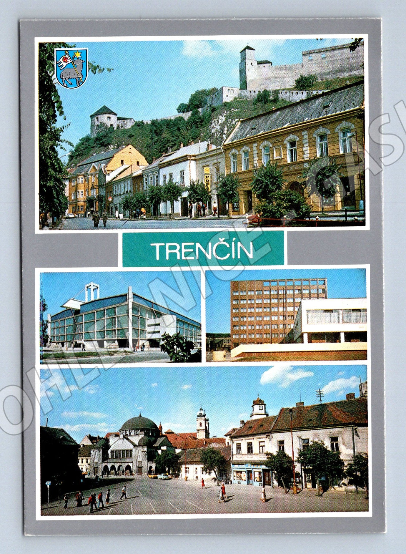Pohlednice Trenčín vícepohled Slovensko Pressfoto ČSSR (M8349)