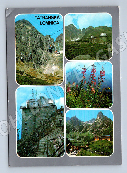 Postcard Tatranská Lomnica High Tatras multi-view used (M8355)
