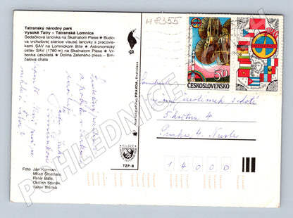 Postcard Tatranská Lomnica High Tatras multi-view used (M8355)