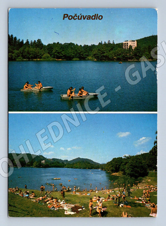 Postcard Počúvadlo Počúvadelské jazero Slovakia 1976 (M8356)