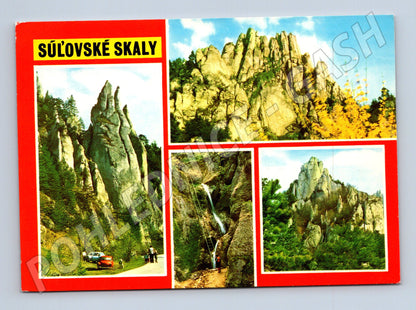 Postcard Súľovské skály sent to Slovakia Orbis Praha (M8358)